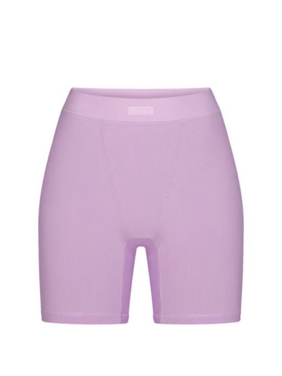 SKIMS Other - SKIMS Light Lavender Women’s Ribbed Stretch Shorts